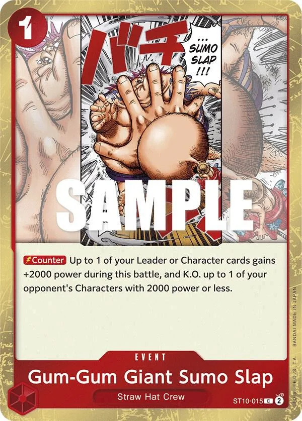 Gum-Gum Giant Sumo Slap, Ultra Deck The Three Captains ST10-015