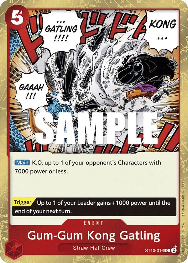 Gum-Gum Kong Gatling, Ultra Deck The Three Captains ST10-016