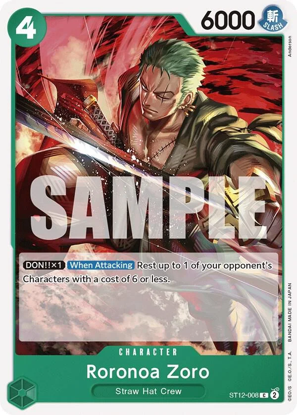 Roronoa Zoro, Starter Deck 12 Zoro and Sanji ST12-008