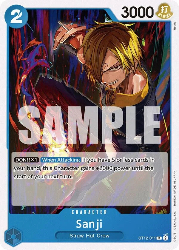 Sanji, Starter Deck 12 Zoro and Sanji ST12-011
