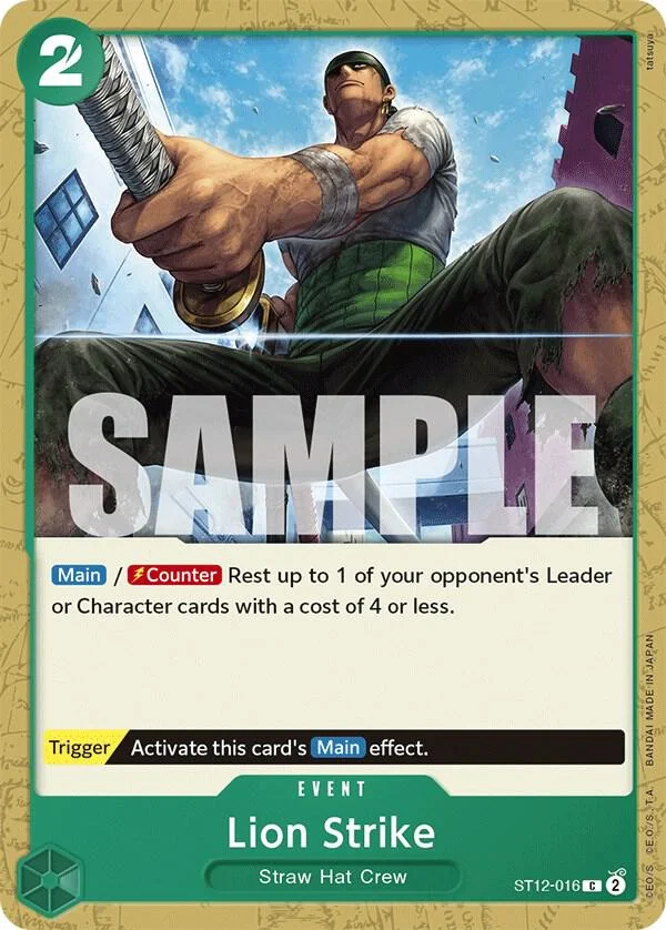 Lion Strike, Starter Deck 12 Zoro and Sanji ST12-016