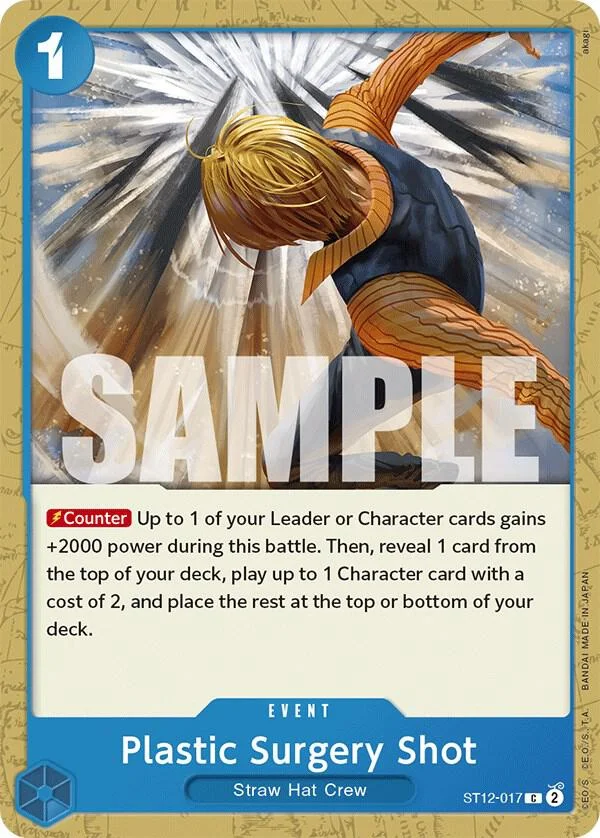 Plastic Surgery Shot, Starter Deck 12 Zoro and Sanji ST12-017