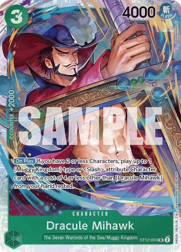 Dracule Mihawk, Starter Deck 12 Zoro and Sanji ST12-003