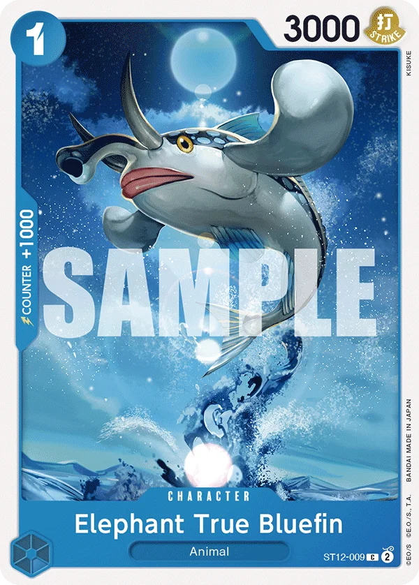Elephant True Bluefin, Starter Deck 12 Zoro and Sanji ST12-009