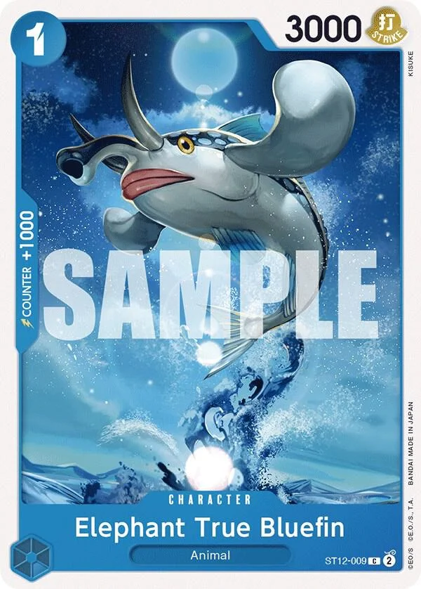 Elephant True Bluefin, Starter Deck 12 Zoro and Sanji ST12-009