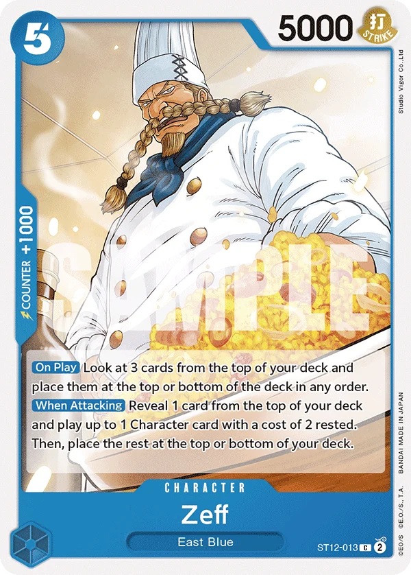 Zeff, Starter Deck 12 Zoro and Sanji ST12-013