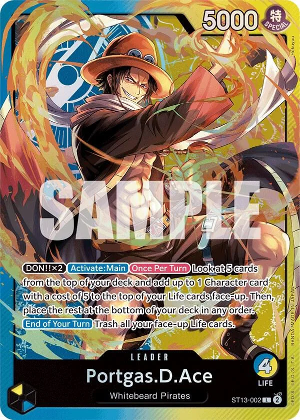 Portgas.D.Ace, Ultra Deck The Three Brothers ST13-002