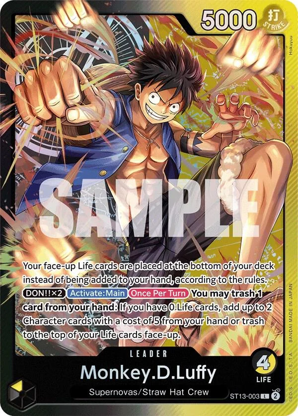 Monkey.D.Luffy, Ultra Deck The Three Brothers ST13-003