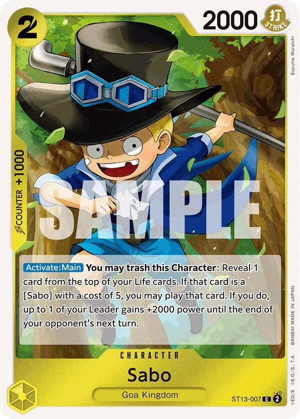 Sabo, Ultra Deck The Three Brothers ST13-007