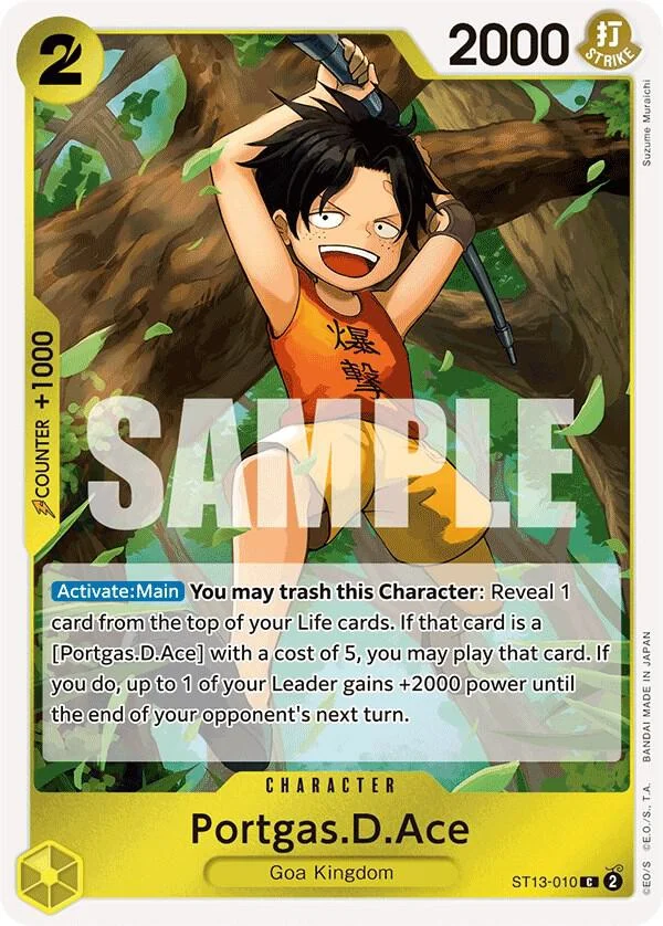 Portgas.D.Ace, Ultra Deck The Three Brothers ST13-010