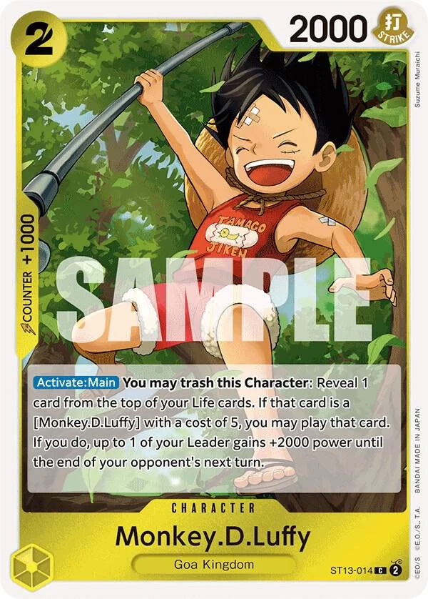 Monkey.D.Luffy, Ultra Deck The Three Brothers ST13-014
