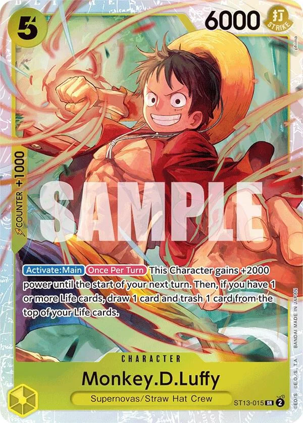 Monkey.D.Luffy, Ultra Deck The Three Brothers ST13-015