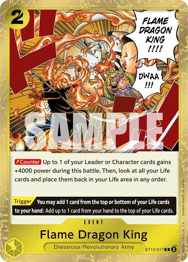 Flame Dragon King, Ultra Deck The Three Brothers ST13-017