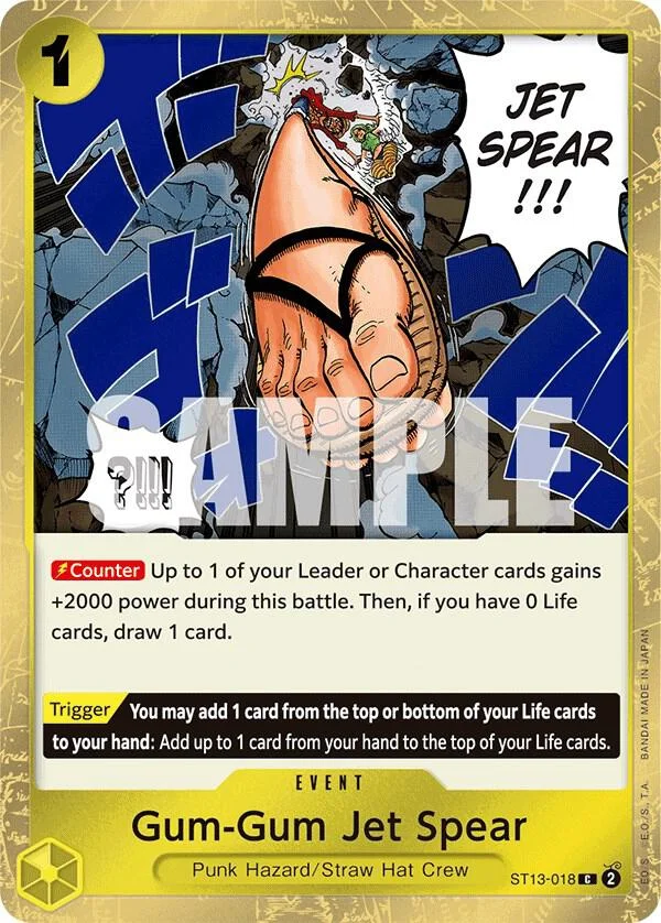 Gum-Gum Jet Spear, Ultra Deck The Three Brothers ST13-018