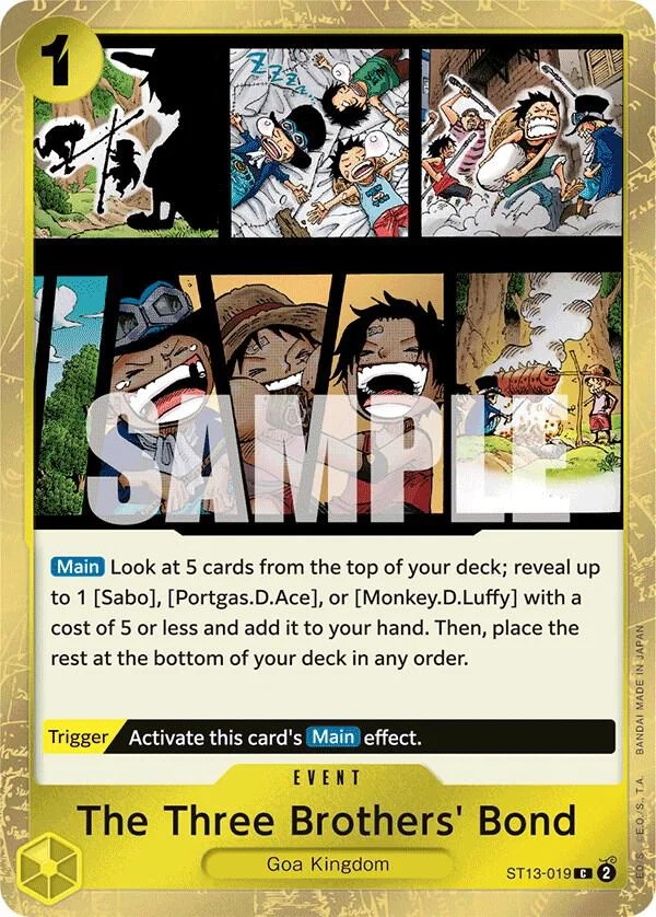 The Three Brothers' Bond, Ultra Deck The Three Brothers ST13-019