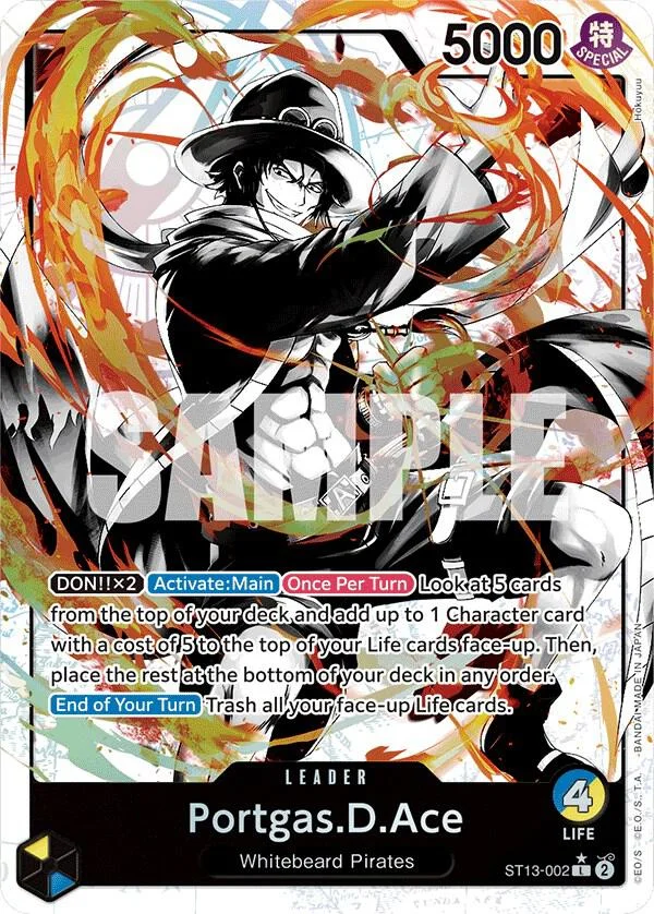 Portgas.D.Ace, Ultra Deck The Three Brothers ST13-002