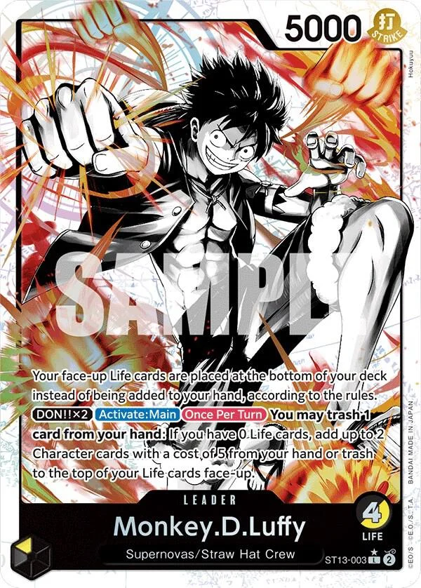 Monkey.D.Luffy, Ultra Deck The Three Brothers ST13-003
