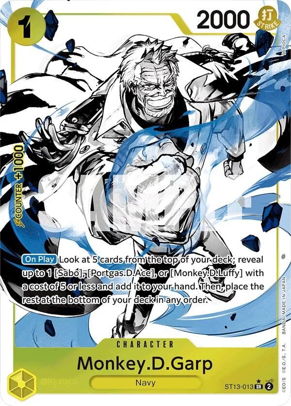 Monkey.D.Garp, Ultra Deck The Three Brothers ST13-013