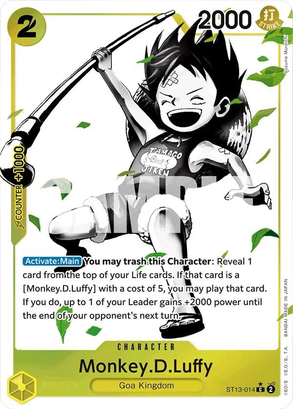 Monkey.D.Luffy, Ultra Deck The Three Brothers ST13-014