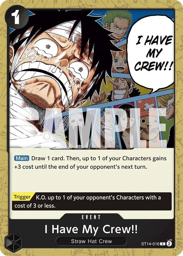 I Have My Crew!!, Starter Deck 14 3D2Y ST14-016
