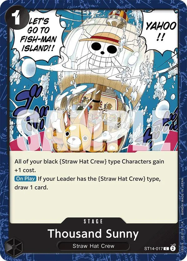 Thousand Sunny, Starter Deck 14 3D2Y ST14-017