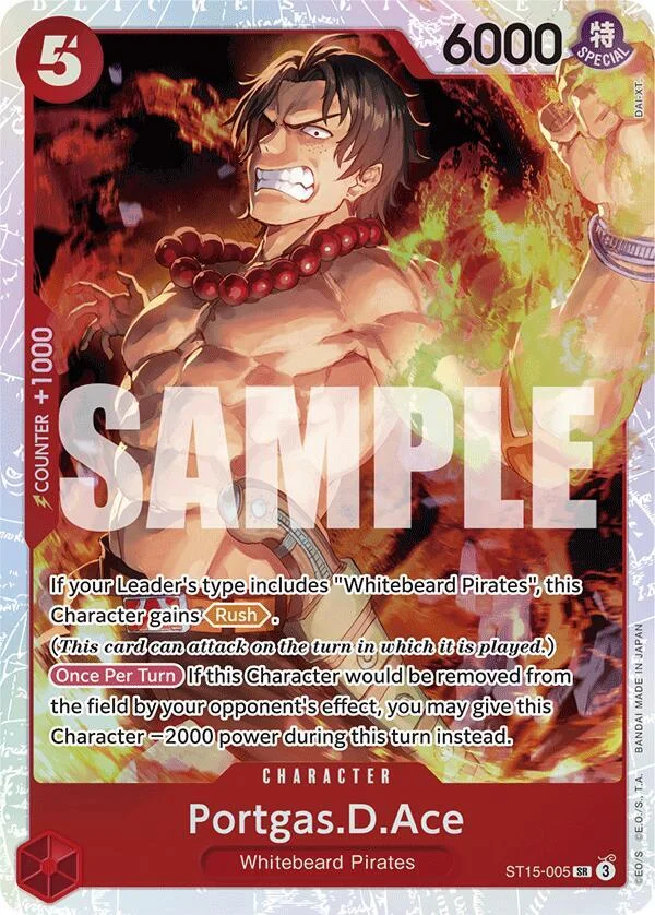 Portgas.D.Ace, Starter Deck 15 RED Edward.Newgate ST15-005