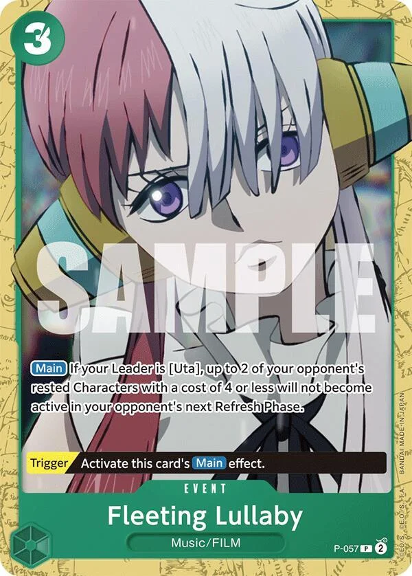 Fleeting Lullaby, Starter Deck 16 GREEN Uta P-057