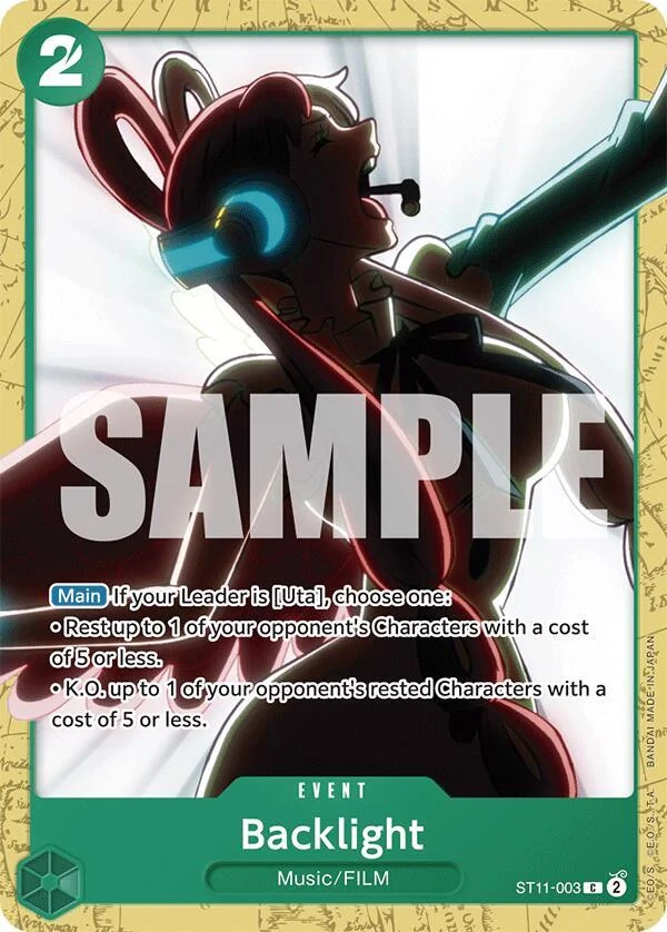 Backlight, Starter Deck 16 GREEN Uta ST11-003