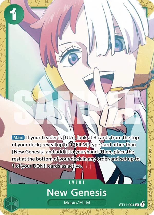 New Genesis, Starter Deck 16 GREEN Uta ST11-004