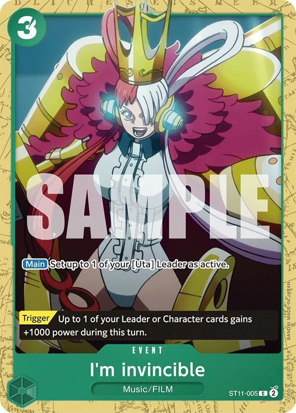 I'm invincible, Starter Deck 16 GREEN Uta ST11-005