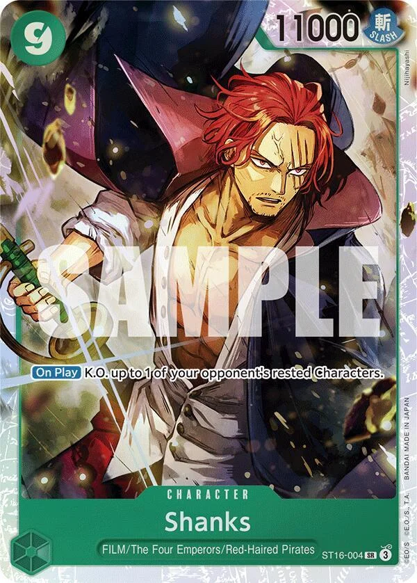 Shanks, Starter Deck 16 GREEN Uta ST16-004