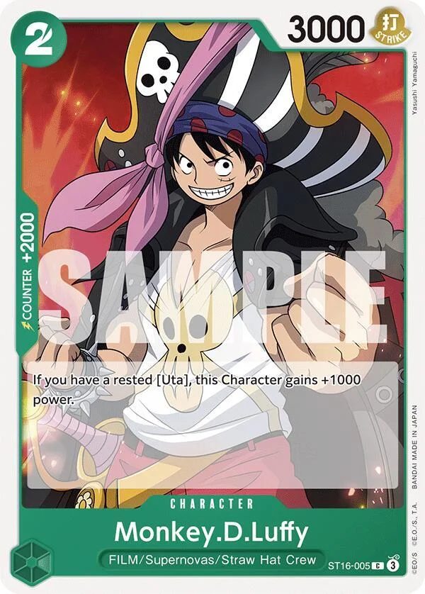 Monkey.D.Luffy, Starter Deck 16 GREEN Uta ST16-005