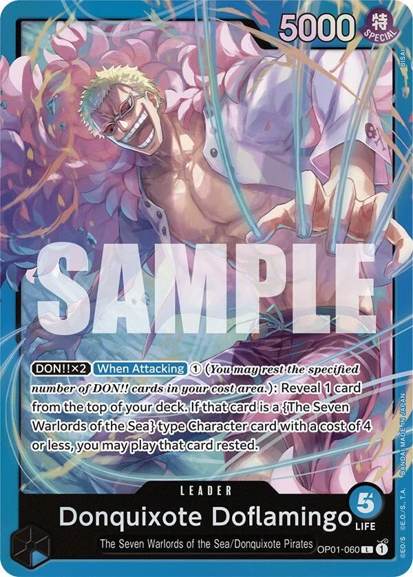 Donquixote Doflamingo, Starter Deck 17 BLUE Donquixote Doflamingo OP01-060