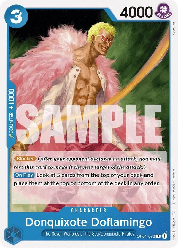 Donquixote Doflamingo, Starter Deck 17 BLUE Donquixote Doflamingo OP01-073