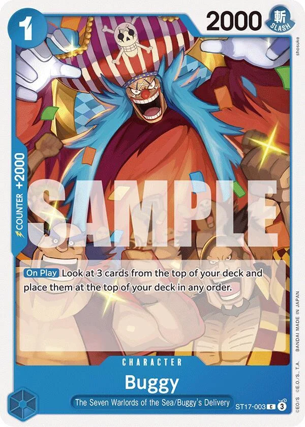 Buggy, Starter Deck 17 BLUE Donquixote Doflamingo ST17-003