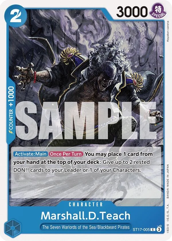 Marshall.D.Teach, Starter Deck 17 BLUE Donquixote Doflamingo ST17-005