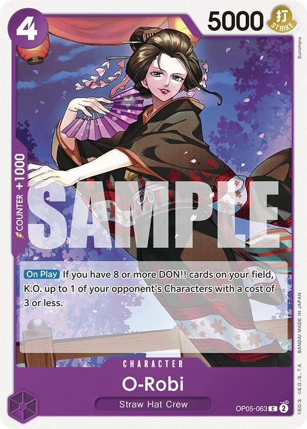 O-Robi, Starter Deck 18 PURPLE Monkey.D.Luffy OP05-063
