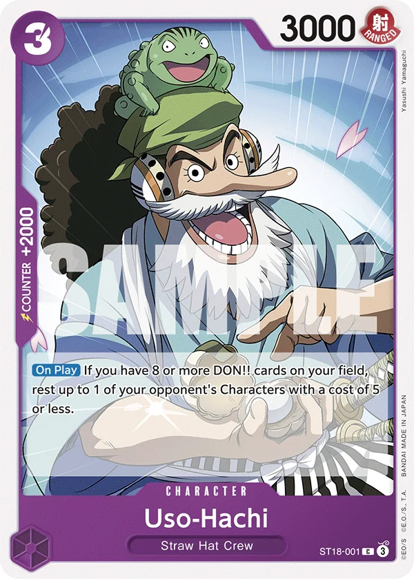 Uso-Hachi, Starter Deck 18 PURPLE Monkey.D.Luffy ST18-001