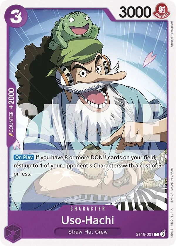 Uso-Hachi, Starter Deck 18 PURPLE Monkey.D.Luffy ST18-001