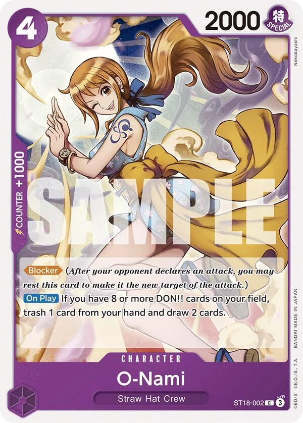 O-Nami, Starter Deck 18 PURPLE Monkey.D.Luffy ST18-002