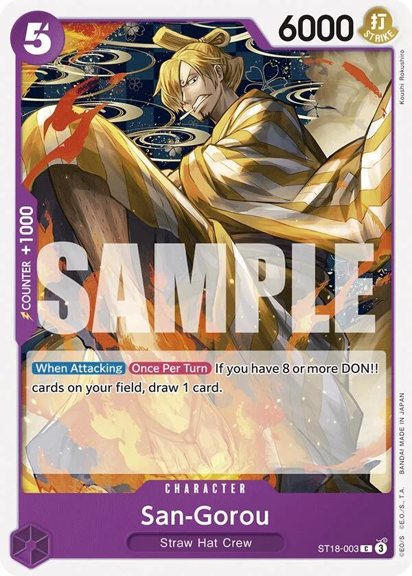 San-Gorou, Starter Deck 18 PURPLE Monkey.D.Luffy ST18-003