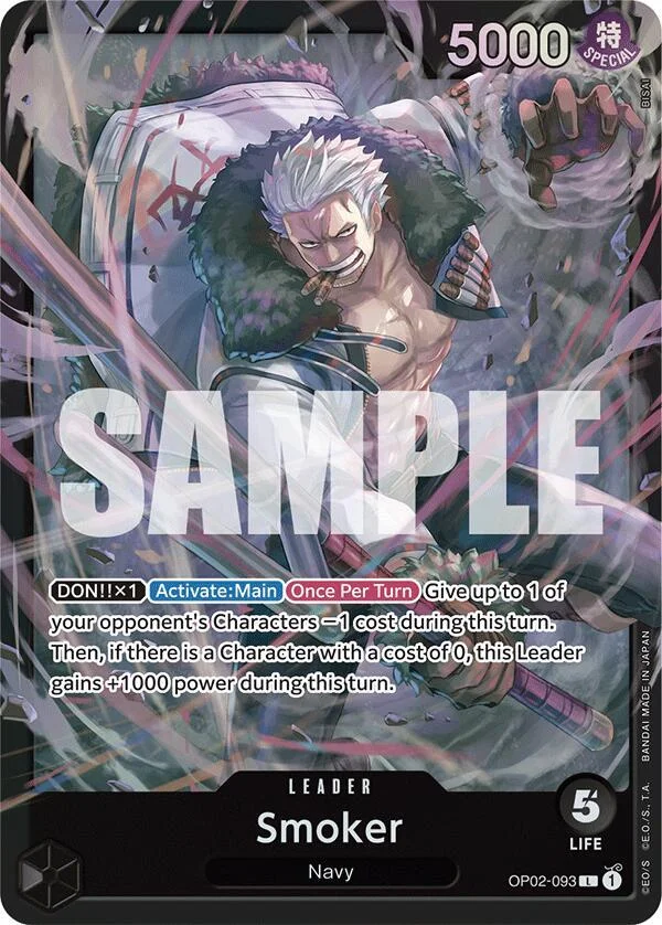 Smoker, Starter Deck 19 BLACK Smoker OP02-093