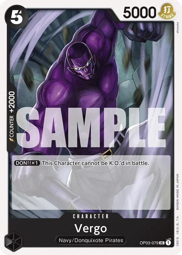 Vergo, Starter Deck 19 BLACK Smoker OP03-079