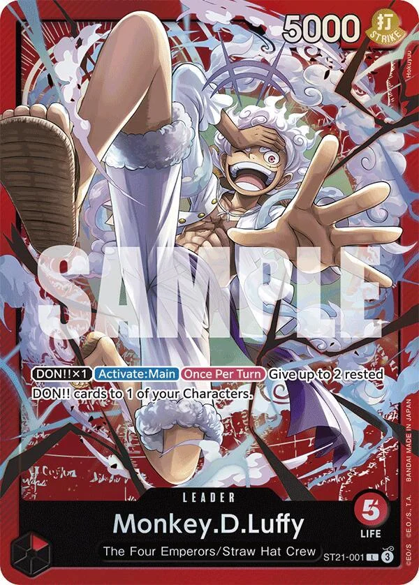 Monkey.D.Luffy, Starter Deck 21 EX Gear 5 ST21-001