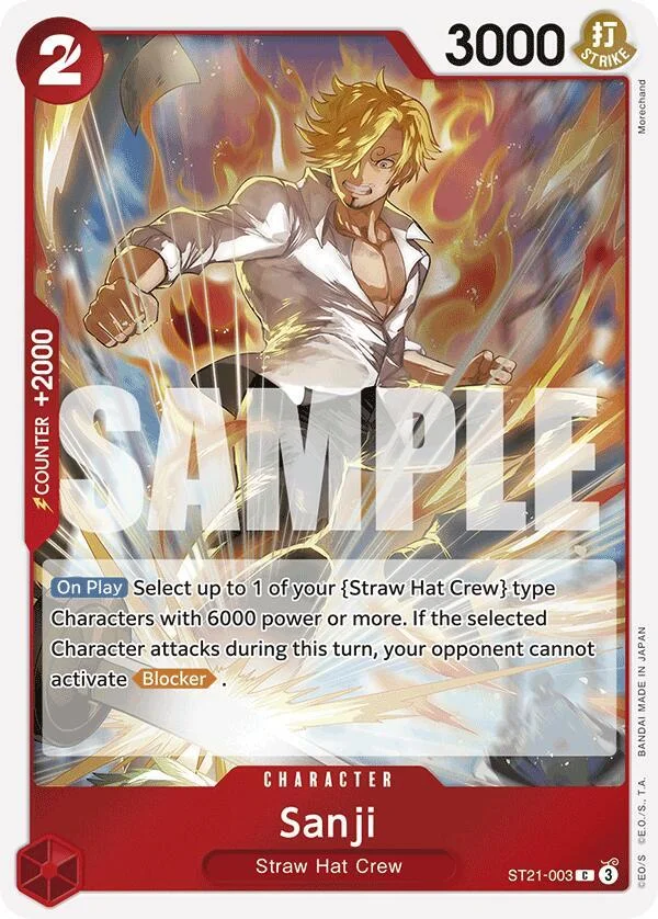 Sanji, Starter Deck 21 EX Gear 5 ST21-003