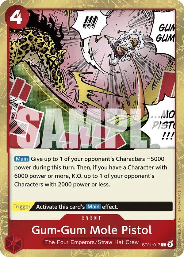 Gum-Gum Mole Pistol, Starter Deck 21 EX Gear 5 ST21-017