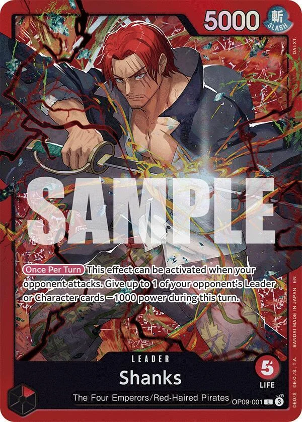 Shanks, Starter Deck 23 RED Shanks OP09-001