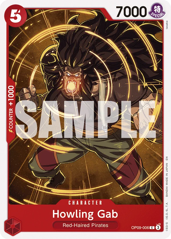 Howling Gab, Starter Deck 23 RED Shanks OP09-006