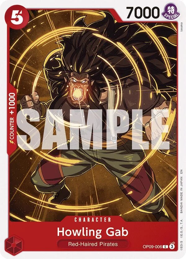 Howling Gab, Starter Deck 23 RED Shanks OP09-006