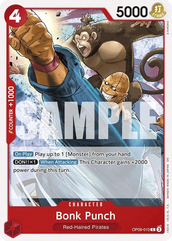 Bonk Punch, Starter Deck 23 RED Shanks OP09-010
